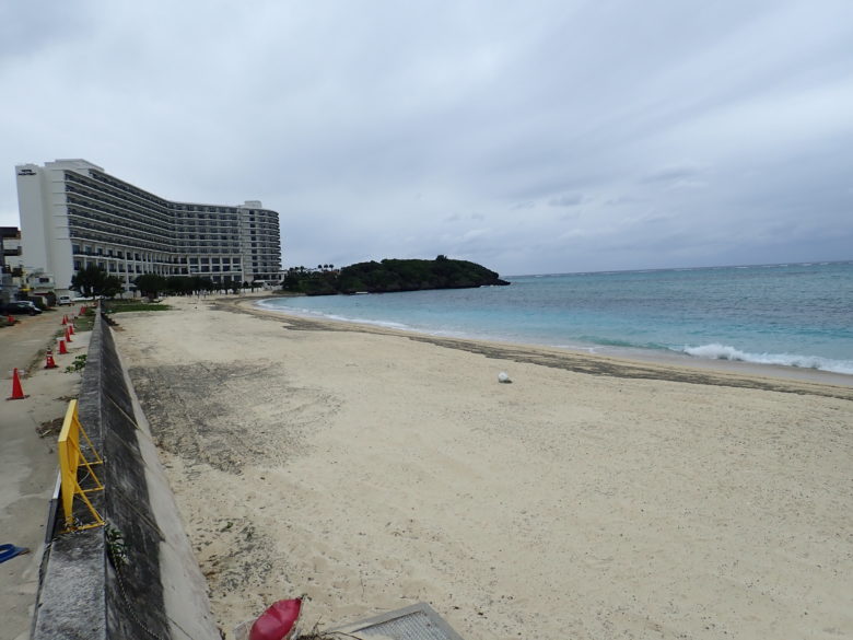 2022/2/22現在沖縄恩納村タイガービーチの軽石状況